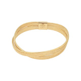 Bransoletka złota siatka gumka podwójna