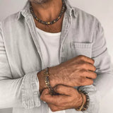 Bransoletka ze stali szlachetnej splot pancerka