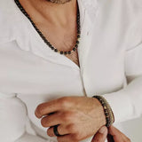 Bransoletka ze stali szlachetnej splot garibaldi