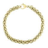 Bransoletka ze stali szlachetnej splot garibaldi