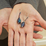 Kolczyki artystyczne niebieskie  tulipany Doriana Grabowskiego