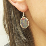 Kolczyki artystyczne małe owalne Dorian Grabowski