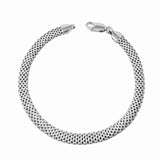 Bransoletka srebrna splot dmuchany ażurowy 4mm