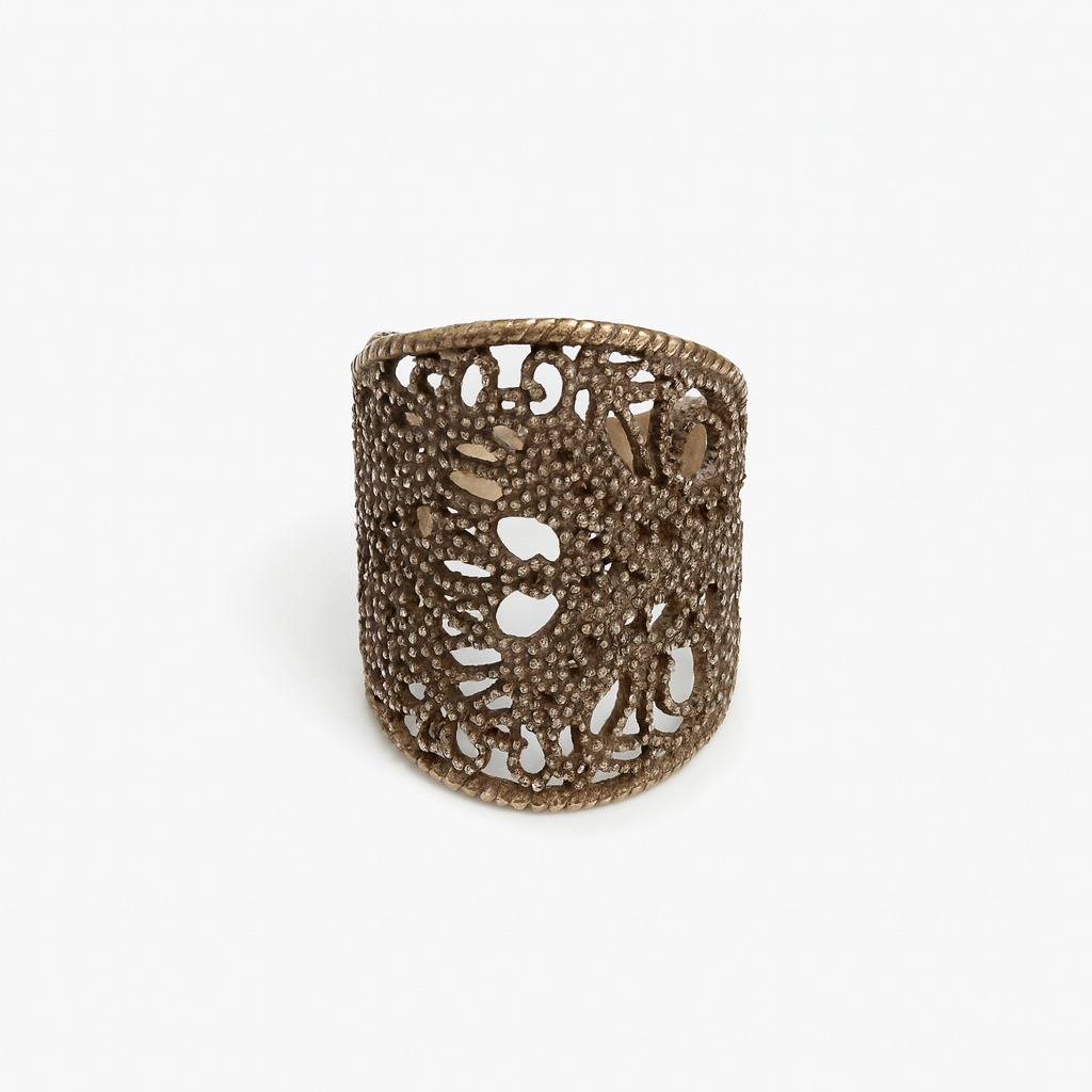 Pierścionek artystyczny niebieski "koronka" Dorian Grabowski