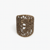 Pierścionek artystyczny niebieski "koronka" Dorian Grabowski