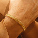 Bransoletka złota siatka gumka