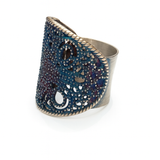 Pierścionek artystyczny kolorowa koronka Dorian Grabowski