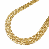 Naszyjnik pozłacany potrójna warkocz