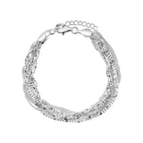 Bransoletka srebrna łańcuszkowa