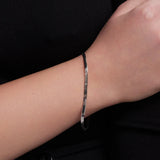 Srebrna bransoletka taśma