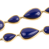 Srebrna pozłacana bransoletka z kamieniem lapis lazuli