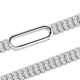 Bransoletka srebrna z cyrkoniami tenisowa