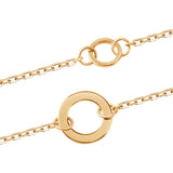 Bransoletka srebrna pozłacana z oponkami