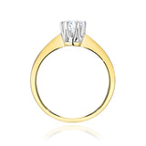 Złoty pierścionek zaręczynowy z diamentem 0,50 ct BW01220
