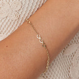 Bransoletka złota splecione serca