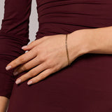 Bransoletka złota z dekoracyjnym splotem