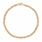 Bransoletka złota z dekoracyjnym splotem