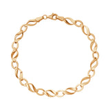 Złota bransoletka z owalnych ogniw