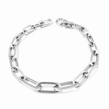 Bransoletka srebrna z dużych ogniw chains