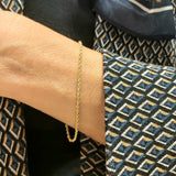 Bransoletka złota skręcana korda