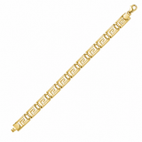 Bransoletka szeroka złota droga grecka