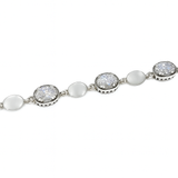 Bransoletka srebrna z dużymi cyrkoniami