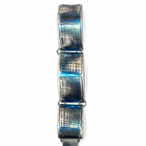 Bransoletka artystyczna niebieskie prostokąty Dorian Grabowski