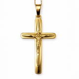 Krzyżyk złoty z wizerunkiem Jezusa