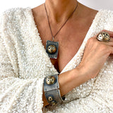 Zawieszka artystyczna półkula na blaszce Dorian Grabowski