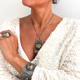 Zawieszka artystyczna półkula na blaszce Dorian Grabowski