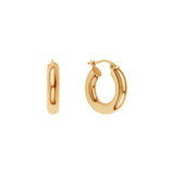 Kolczyki złote dmuchane koła