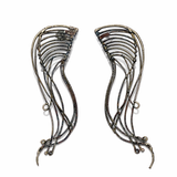 Kolczyki artystyczne wielokolorowe skrzydła Dorian Grabowski