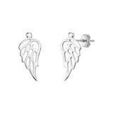 Kolczyki srebrne ażurowe skrzydła