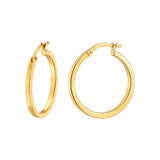 Kolczyki złote koła 25 mm kreolki