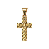 Krzyżyk złoty diamentowany