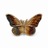 Pierścionek artystyczny srebrno- złoty motyl Dorian Grabowski