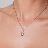 Naszyjnik srebrny skarabeusz