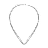 Naszyjnik srebrny kolia z pięcioma łańcuszkami