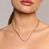 Naszyjnik złoty z dekoracyjnym splotem