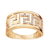 Pierścionek srebrny z cyrkoniami