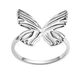 Pierścionek srebrny motyl