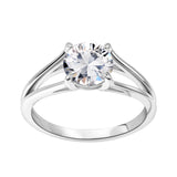 Pierścionek srebrny z dużą cyrkonią