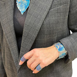 Bransoletka artystyczna  fioletowo- niebieska  Dorian Grabowski