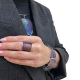 Pierścionek artystyczny liść Dorian Grabowski