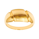 Pierścionek złoty o zaokrąglonej formie