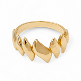 Pierścionek złoty płomienie