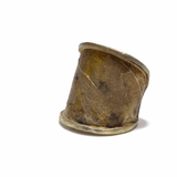 Pierścionek artystyczny złoty liść Dorian Grabowski