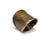 Pierścionek artystyczny złoty liść Dorian Grabowski