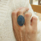 Pierścionek artystyczny labradoryt Dorian Grabowski