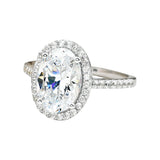 Pierścionek srebrny z cyrkoniami glamour